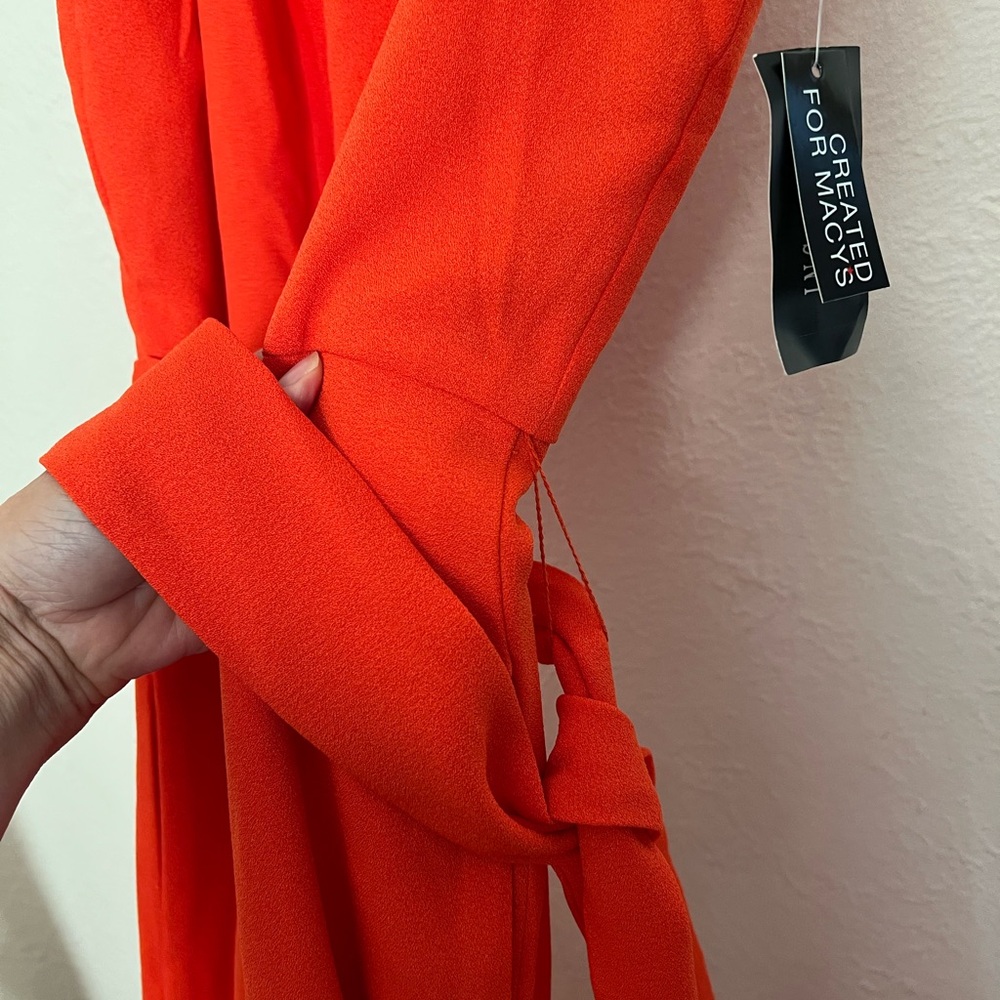 INC 14 Orange Sleeveless Jumpsuit nwt for Macy’s - Picture 5 of 9